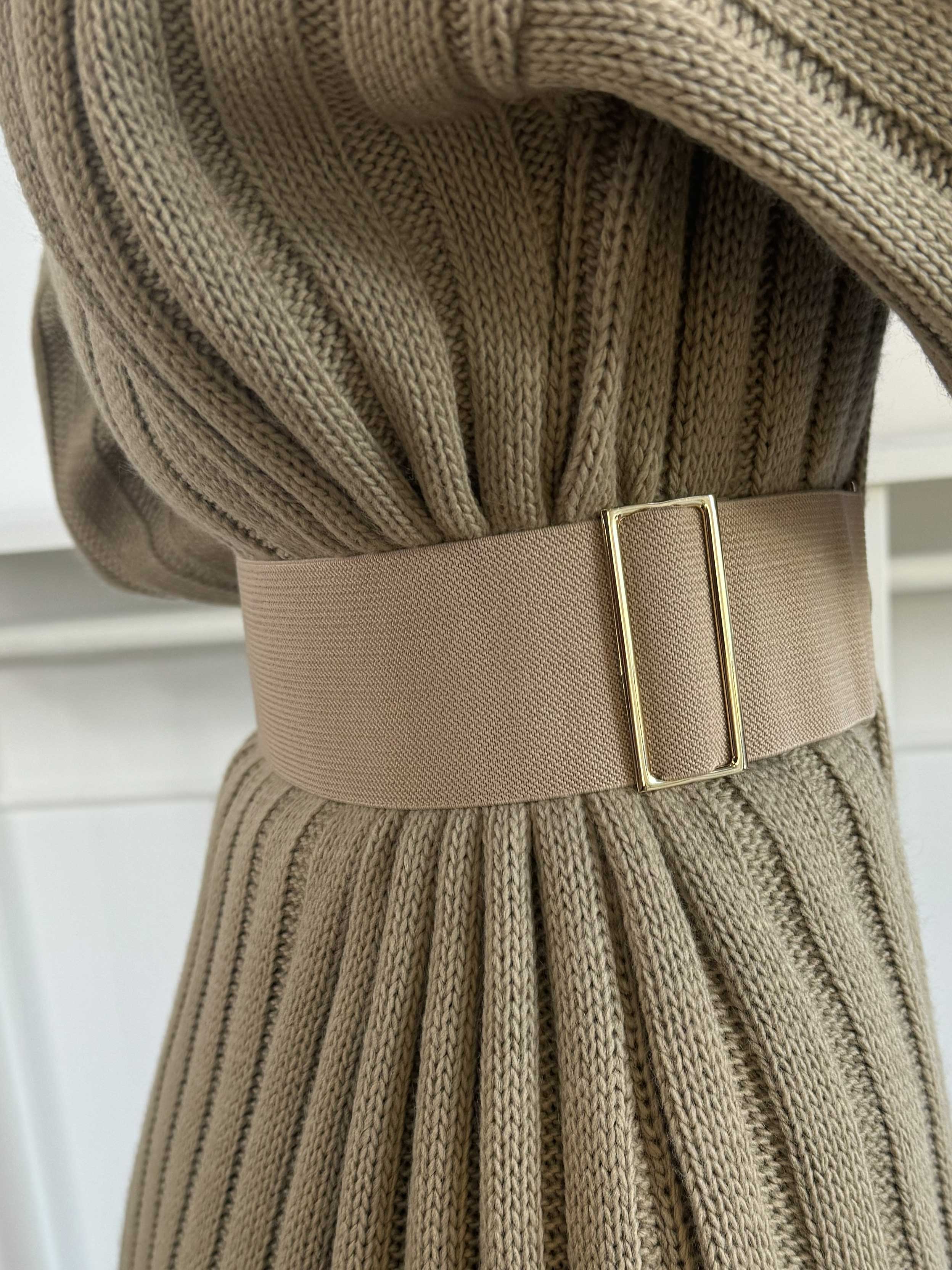 Oxana - Elastiskt midjebälte med guldspänne